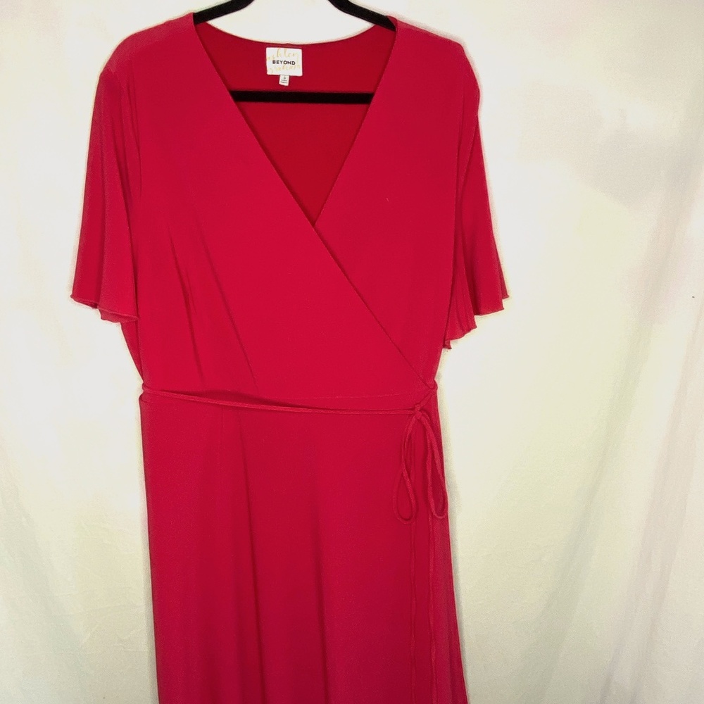 Classic Red Wrap Dress
